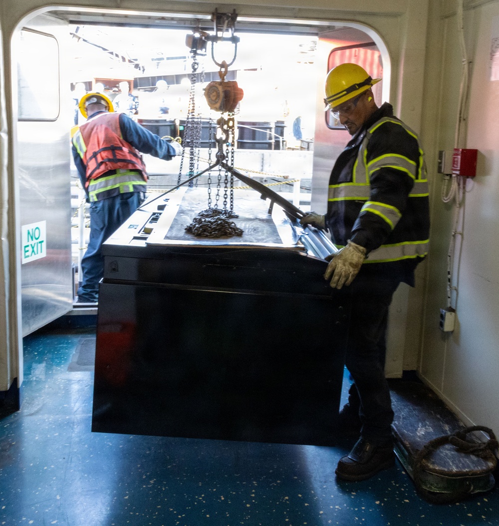 Vending Machine Grand Opening Onboard the USS Green Bay’s Barge