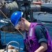 USS Milius (DDG 69) Conducts a Replenishment-at-Sea During Operation Epic Fury