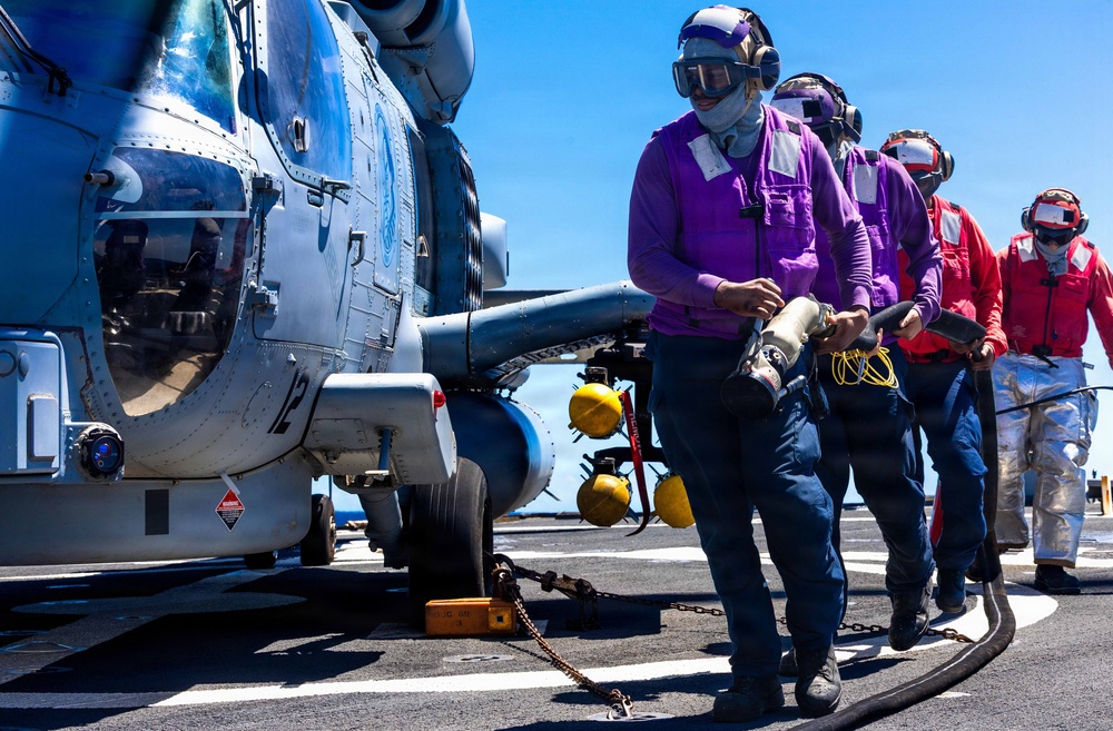 USS Milius (DDG 69) Conducts Flight Quarters During Operation Epic Fury