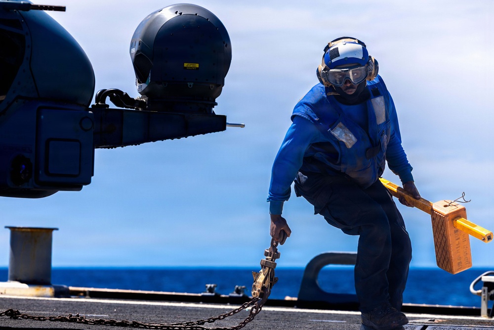 USS Milius (DDG 69) Conducts Flight Quarters During Operation Epic Fury