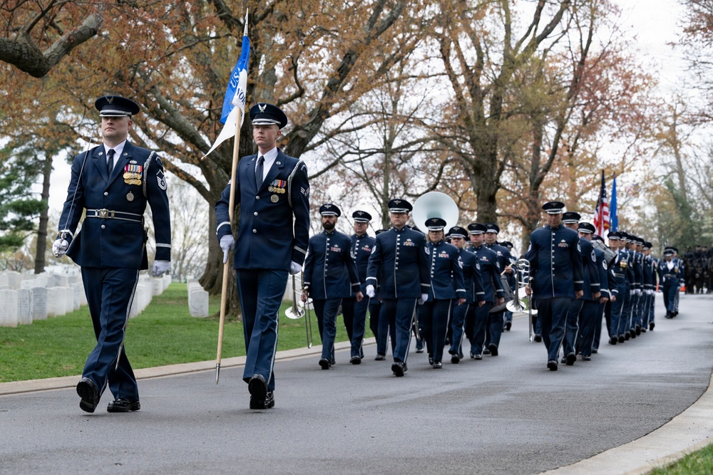 Full Military Funeral Honors with Escort are Conducted for U.S. Air Force Col. Clarence “Bud” Anderson in Section 38