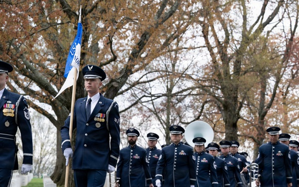 Full Military Funeral Honors with Escort are Conducted for U.S. Air Force Col. Clarence “Bud” Anderson in Section 38
