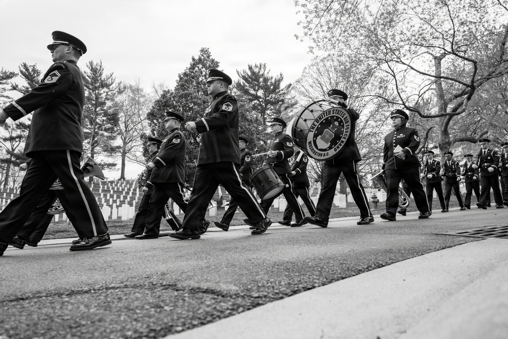 Full Military Funeral Honors with Escort are Conducted for U.S. Air Force Col. Clarence “Bud” Anderson in Section 38