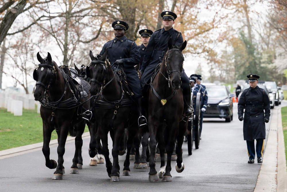 Full Military Funeral Honors with Escort are Conducted for U.S. Air Force Col. Clarence “Bud” Anderson in Section 38