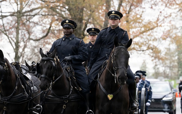 Full Military Funeral Honors with Escort are Conducted for U.S. Air Force Col. Clarence “Bud” Anderson in Section 38