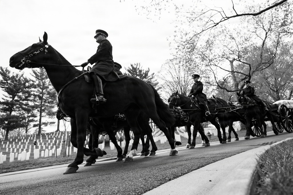 Full Military Funeral Honors with Escort are Conducted for U.S. Air Force Col. Clarence “Bud” Anderson in Section 38