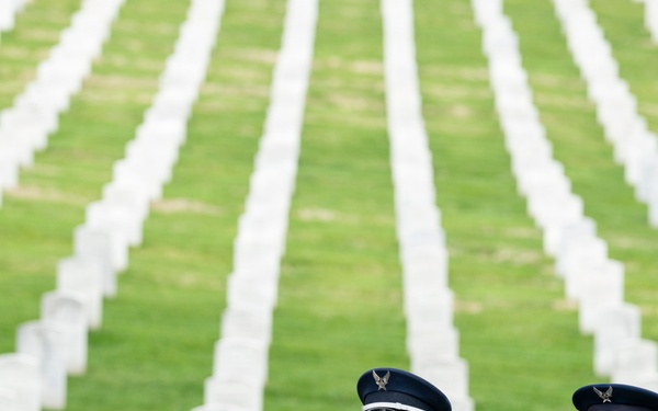 Full Military Funeral Honors with Escort are Conducted for U.S. Air Force Col. Clarence “Bud” Anderson in Section 38