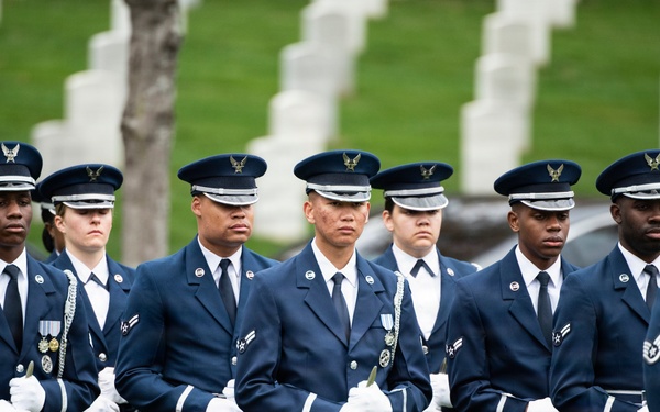 Full Military Funeral Honors with Escort are Conducted for U.S. Air Force Col. Clarence “Bud” Anderson in Section 38