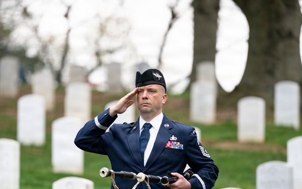 Full Military Funeral Honors with Escort are Conducted for U.S. Air Force Col. Clarence “Bud” Anderson in Section 38
