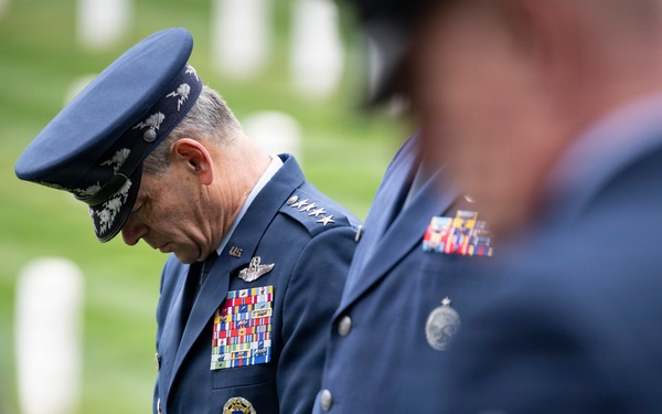 Full Military Funeral Honors with Escort are Conducted for U.S. Air Force Col. Clarence “Bud” Anderson in Section 38