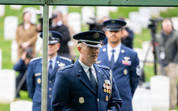 Full Military Funeral Honors with Escort are Conducted for U.S. Air Force Col. Clarence “Bud” Anderson in Section 38