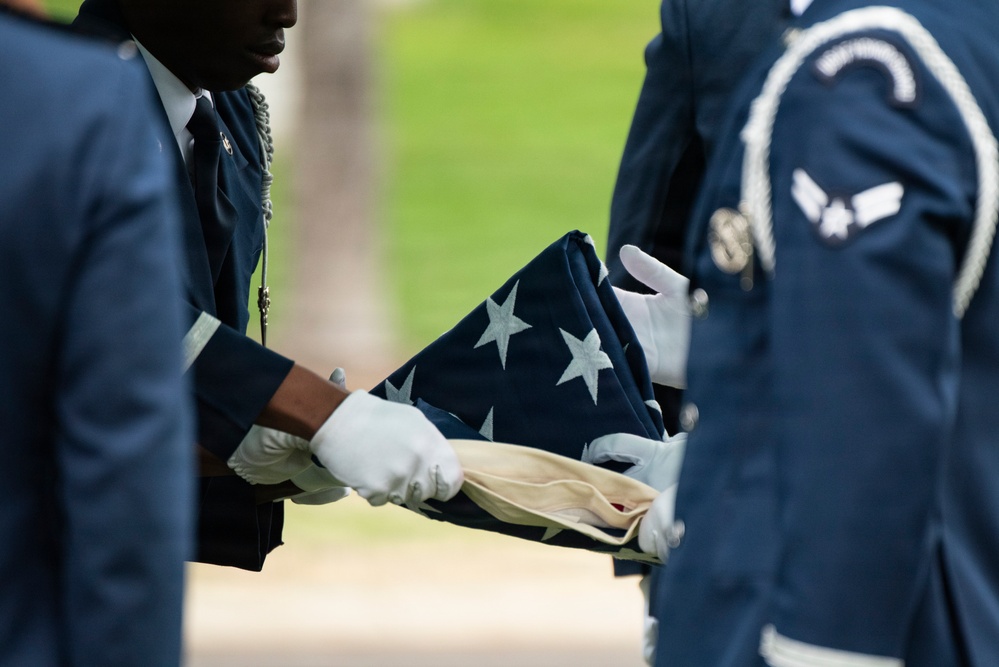 Full Military Funeral Honors with Escort are Conducted for U.S. Air Force Col. Clarence “Bud” Anderson in Section 38