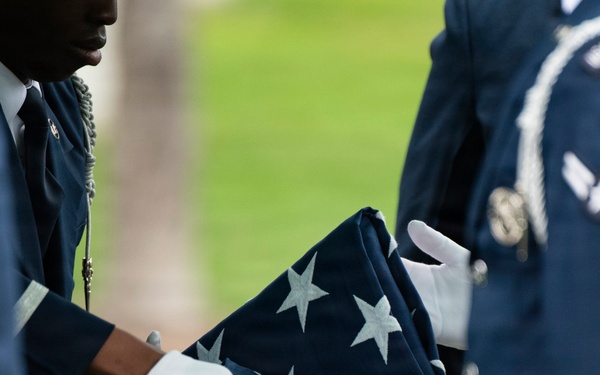 Full Military Funeral Honors with Escort are Conducted for U.S. Air Force Col. Clarence “Bud” Anderson in Section 38