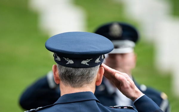 Full Military Funeral Honors with Escort are Conducted for U.S. Air Force Col. Clarence “Bud” Anderson in Section 38