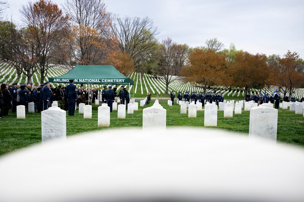 Full Military Funeral Honors with Escort are Conducted for U.S. Air Force Col. Clarence “Bud” Anderson in Section 38