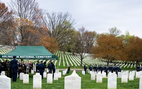 Full Military Funeral Honors with Escort are Conducted for U.S. Air Force Col. Clarence “Bud” Anderson in Section 38
