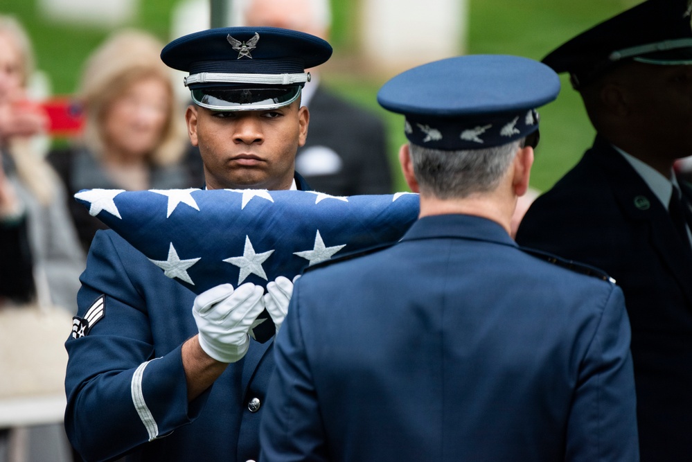 Full Military Funeral Honors with Escort are Conducted for U.S. Air Force Col. Clarence “Bud” Anderson in Section 38