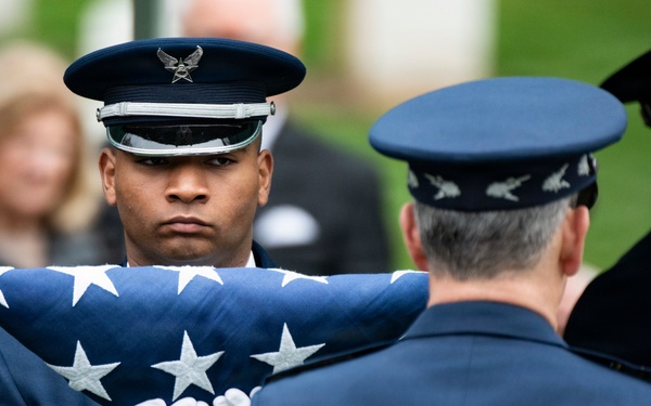 Full Military Funeral Honors with Escort are Conducted for U.S. Air Force Col. Clarence “Bud” Anderson in Section 38