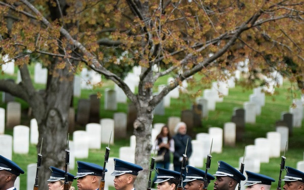 Full Military Funeral Honors with Escort are Conducted for U.S. Air Force Col. Clarence “Bud” Anderson in Section 38