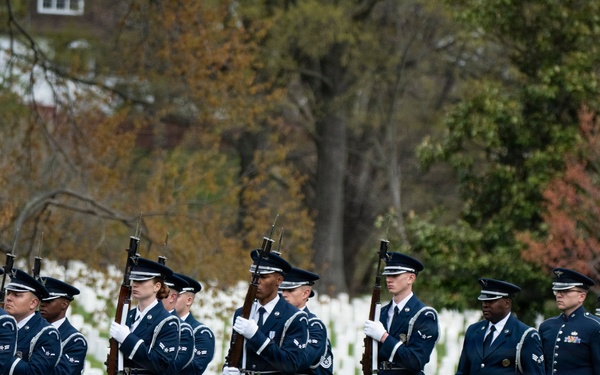 Full Military Funeral Honors with Escort are Conducted for U.S. Air Force Col. Clarence “Bud” Anderson in Section 38