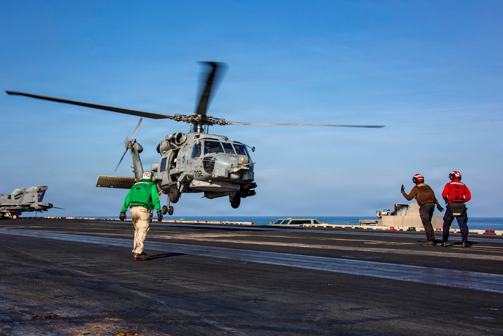 Abraham Lincoln Conducts Flight Operations