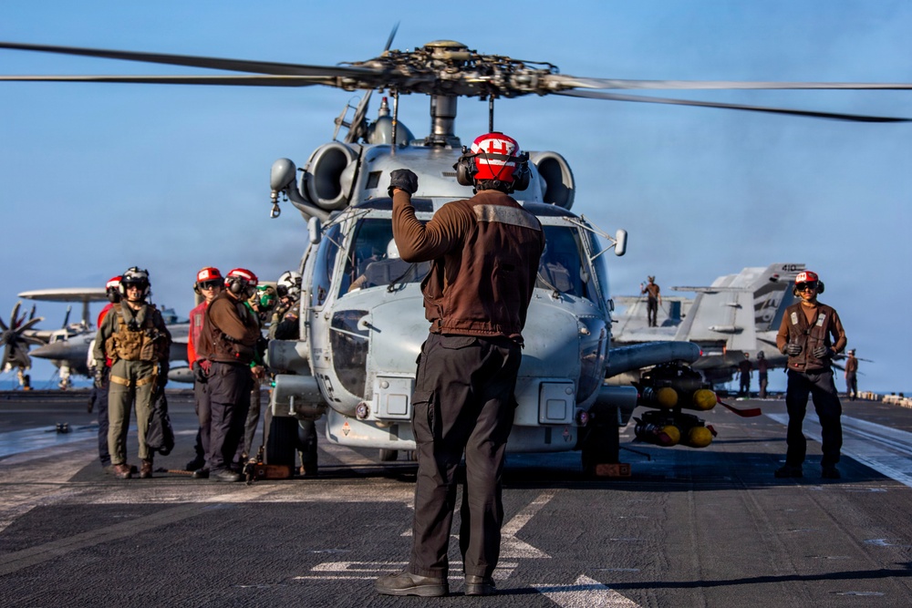 Abraham Lincoln Conducts Flight Operations