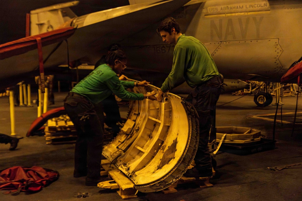 Abraham Lincoln Conducts Operations