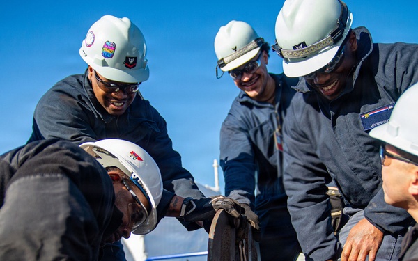 Ronald Reagan Sailors Conduct Maintenance