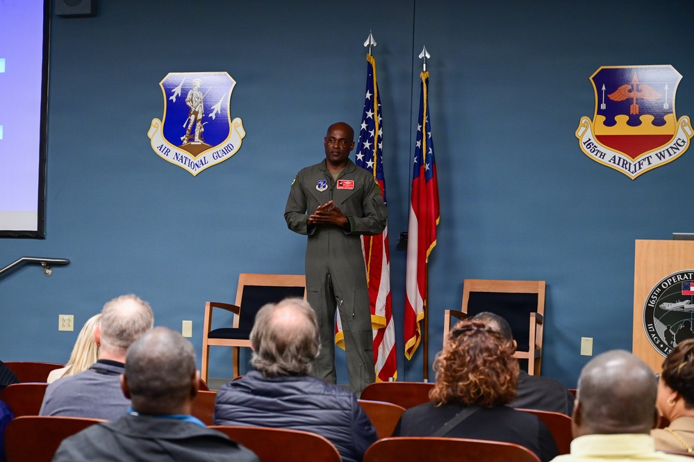 165 AW hosts Chatham County personnel on base tour and civic leader flight