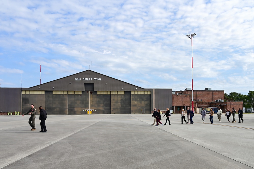 165 AW hosts Chatham County personnel on base tour and civic leader flight
