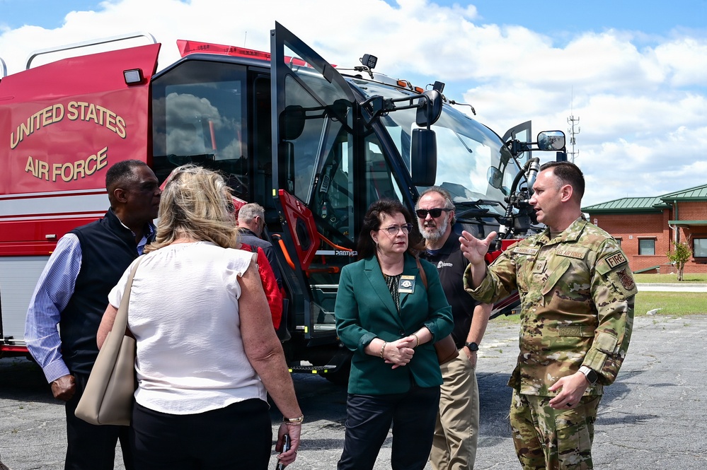 165 AW hosts Chatham County personnel on base tour and civic leader flight