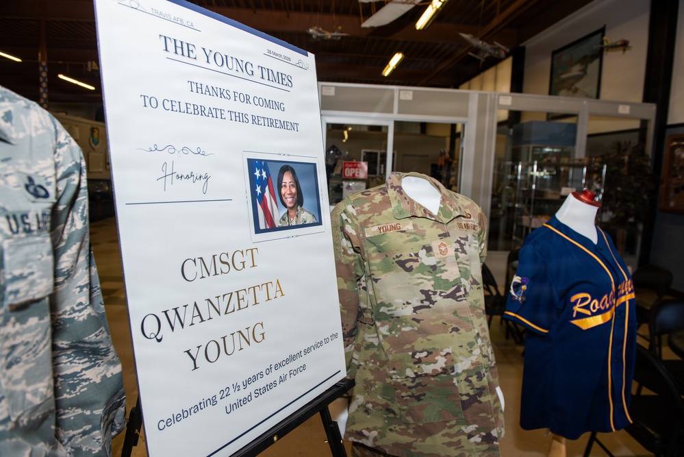 Honoring over 22 years of service: CMSgt Young bids farewell