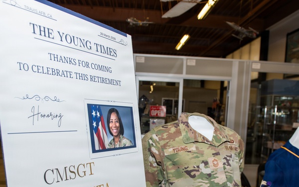 Honoring over 22 years of service: CMSgt Young bids farewell