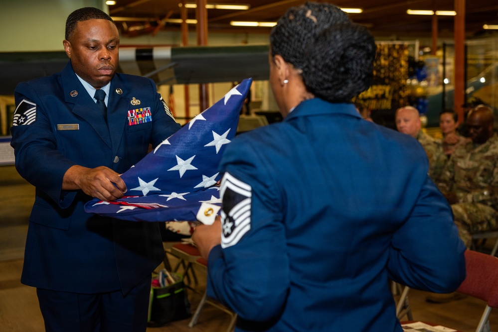 Honoring over 22 years of service: CMSgt Young bids farewell