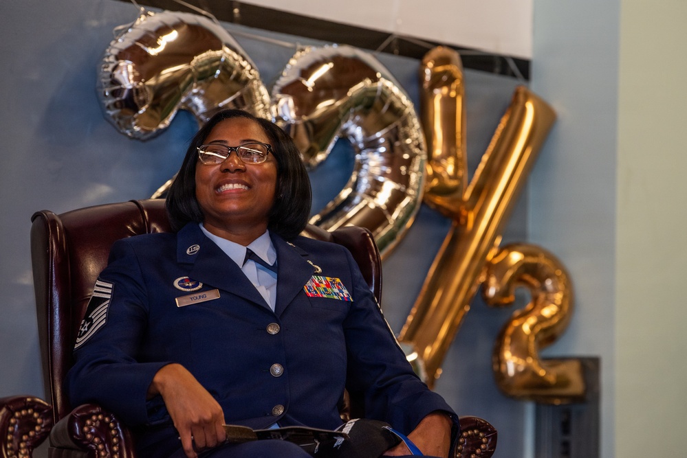 Honoring over 22 years of service: CMSgt Young bids farewell