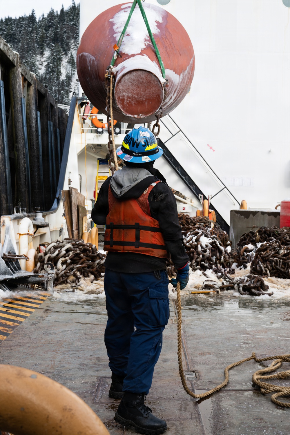 USCGC Kukui prepares to depart Juneau, Alaska