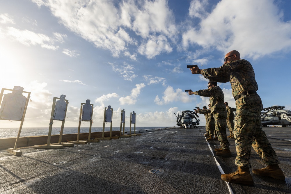 22nd MEU (SOC) | CLB-26 Conducts Pistol Range