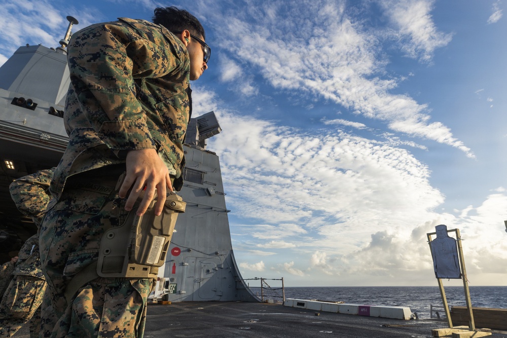 22nd MEU (SOC) | CLB-26 Conducts Pistol Range