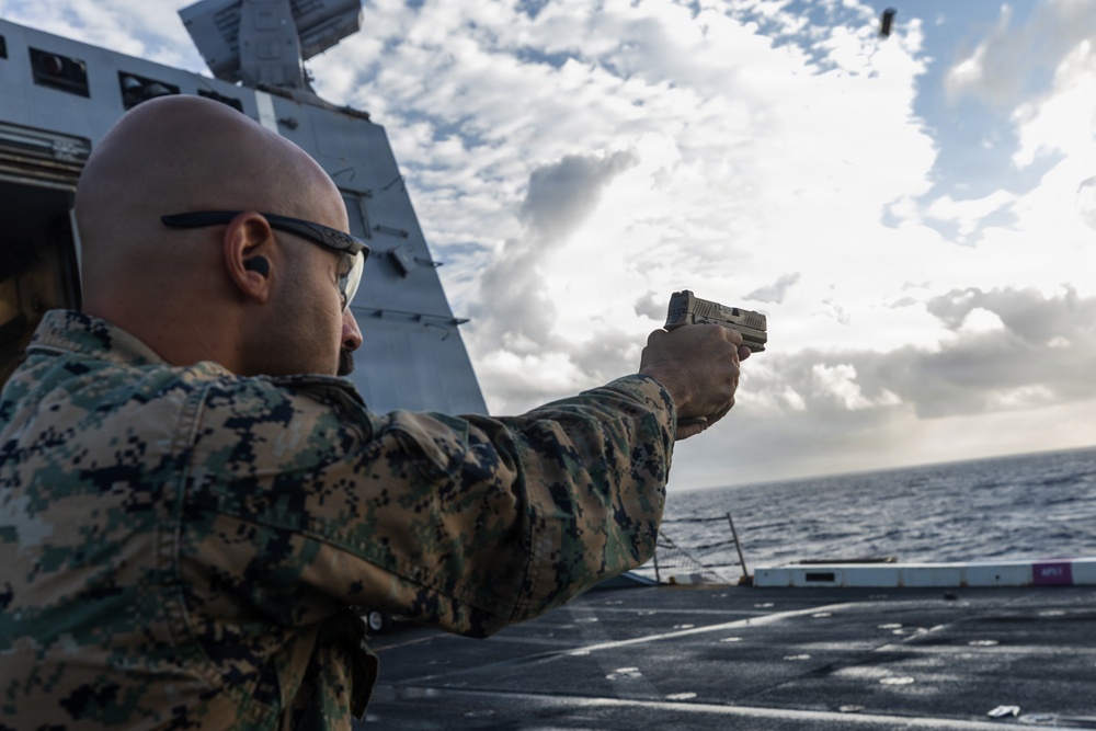 22nd MEU (SOC) | CLB-26 Conducts Pistol Range