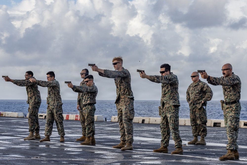 22nd MEU (SOC) | CLB-26 Conducts Pistol Range