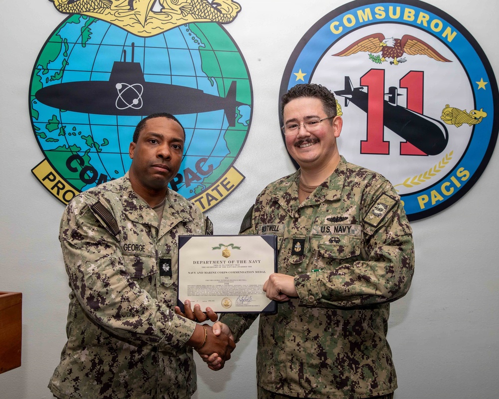 Commander, Submarine Squadron 11 Awards-At-Quarters