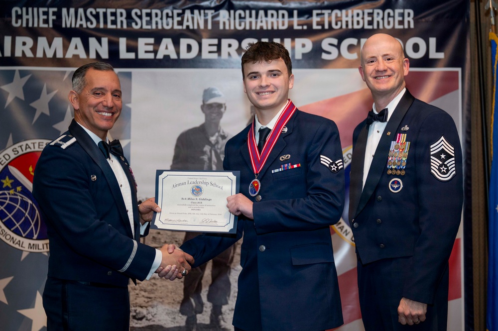 ALS Class 26-B celebrates graduation at Grand Forks AFB