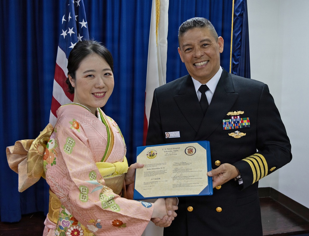 USNH Yokosuka Graduates Japanese Fellows, Strengthening Bilateral Medical Partnership