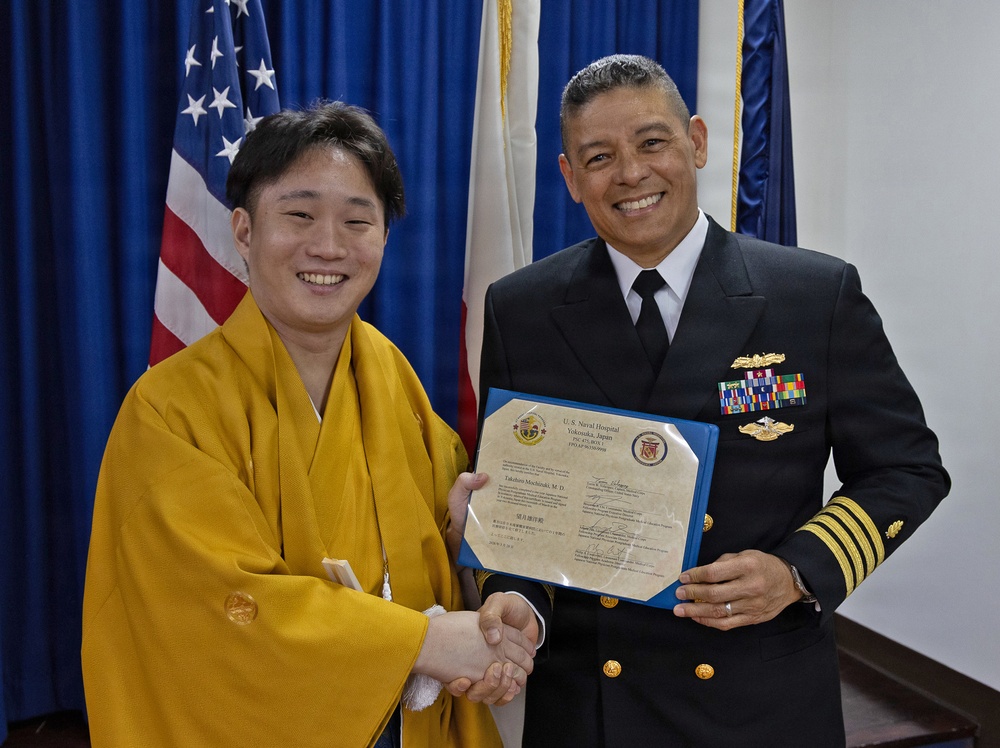 USNH Yokosuka Graduates Japanese Fellows, Strengthening Bilateral Medical Partnership