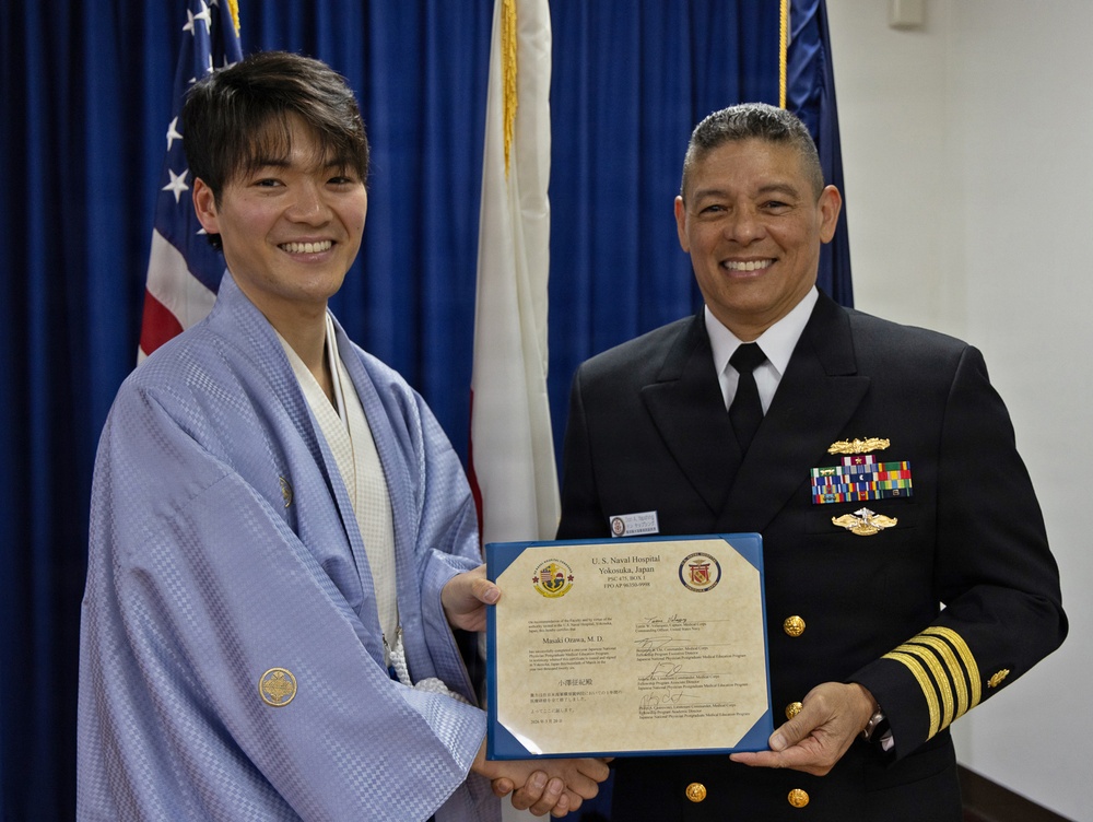 USNH Yokosuka Graduates Japanese Fellows, Strengthening Bilateral Medical Partnership