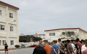 7th Communication Battalion Marines participate in color run at Camp Hansen