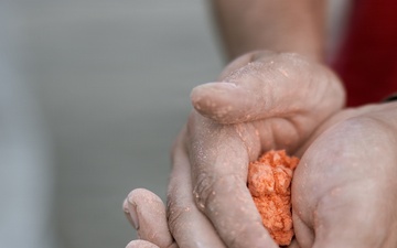 7th Communication Battalion Marines participate in color run at Camp Hansen