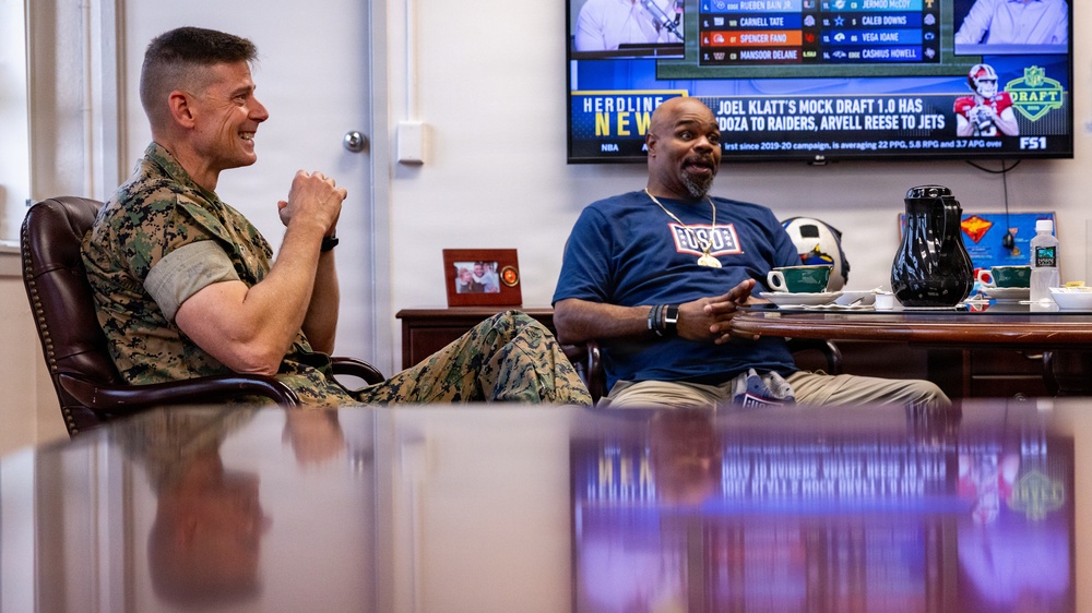 NFL Super Bowl Champion, Vince Wilfork, Tours MCBH