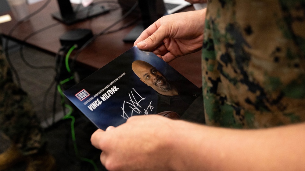 NFL Super Bowl Champion, Vince Wilfork, Tours MCBH