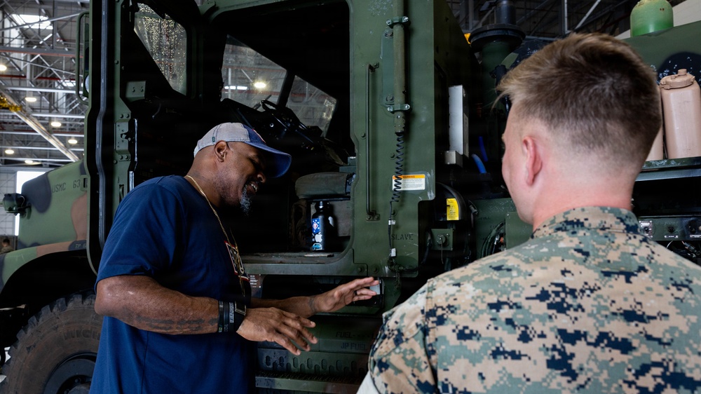 NFL Super Bowl Champion, Vince Wilfork, Tours MCBH